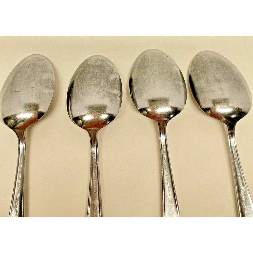 Vintage Armack  AMK9 Stainless Steel Flatware Set of (4)-7